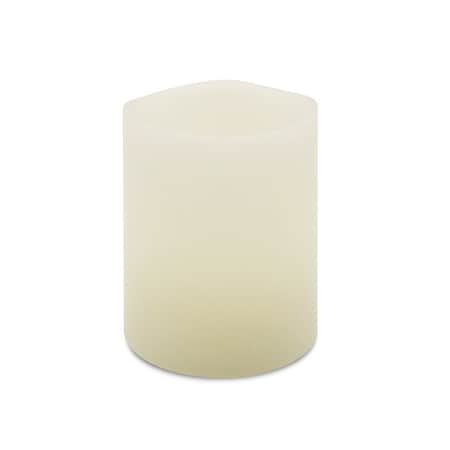 L & L Matchless Darice Ivory Vanilla Honey Scent Pillar Flameless Flickering Candle 40457